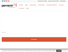 Tablet Screenshot of porvenir14.com